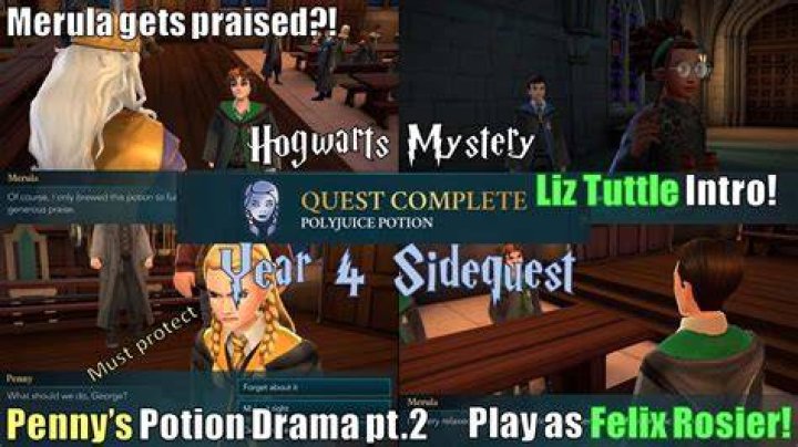 Are side quests important in Hogwarts Mystery?