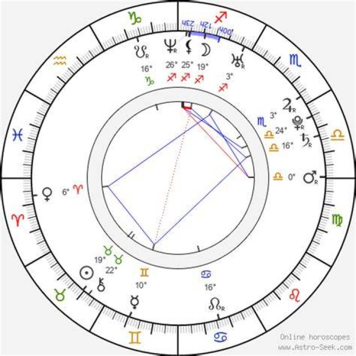 Astrology Birth Chart of Joey Zehr (Drummer) 2024
