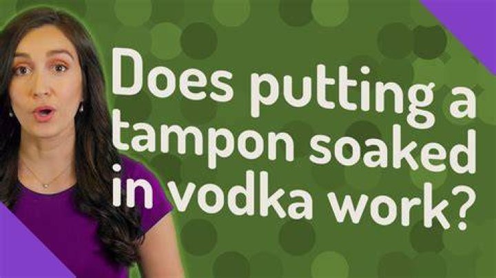 Does soaking a tampon in vodka get you drunk?