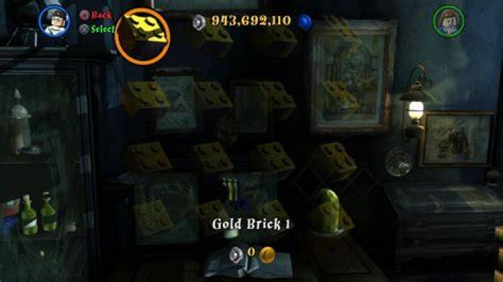 How do you get the gold brick in the library?