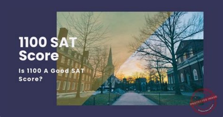 Is 1100 a good SAT score?
