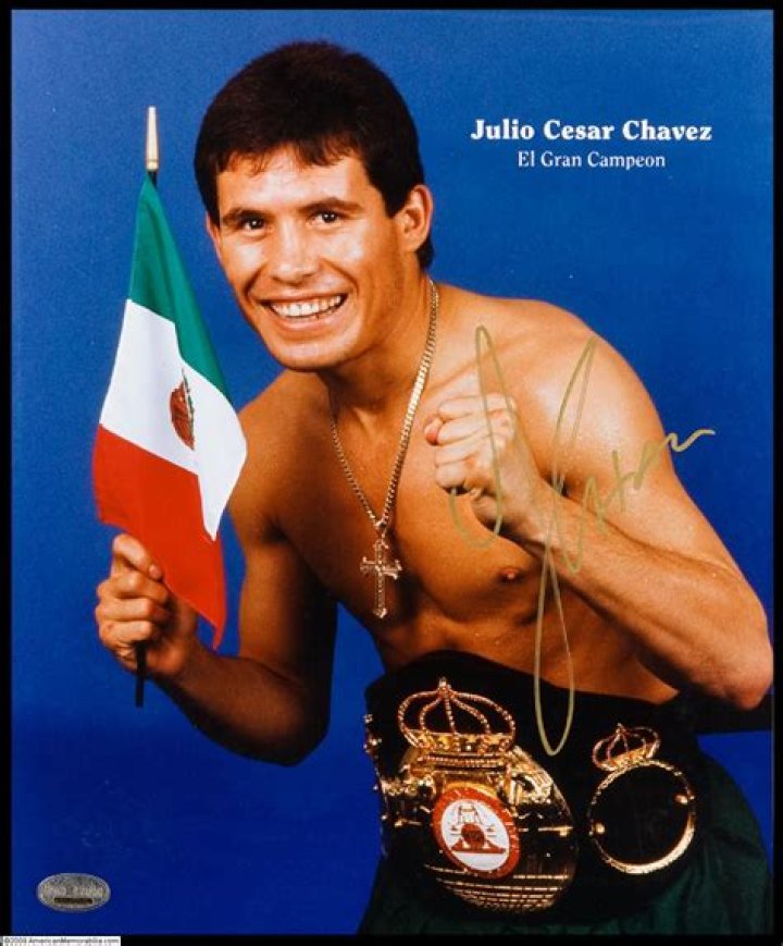 Is Julio Cesar Chavez related to Cesar Chavez?