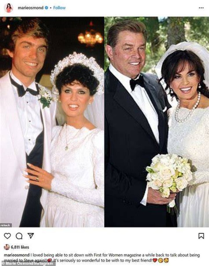 Is Marie Osmond still married to Steve Craig?