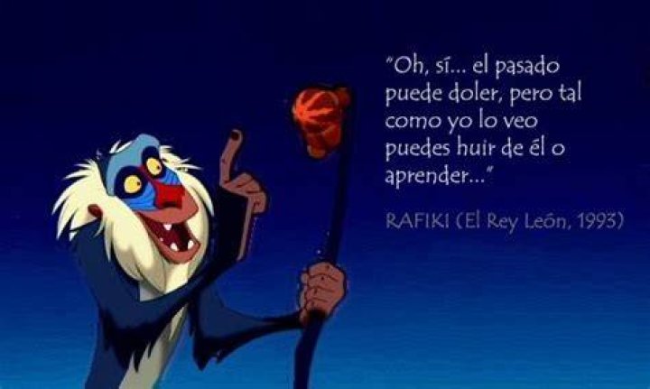 Oh sí. El pasado puede doler. Pero a mi modo de ver, puedes huir de él o aprender de él.