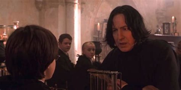 What does Snape say in the first Potions class?
