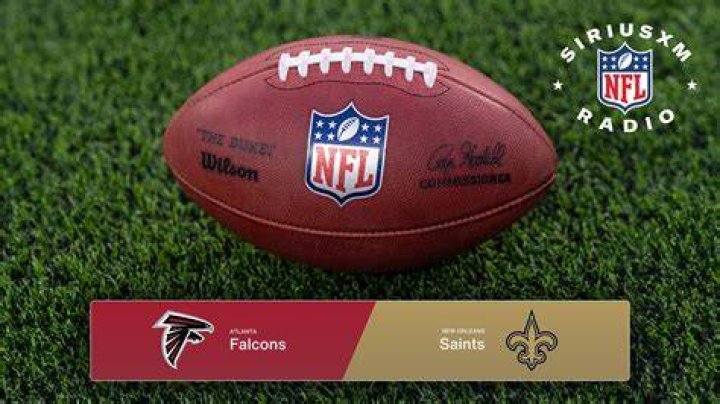 What FM radio station is the Falcons game on?