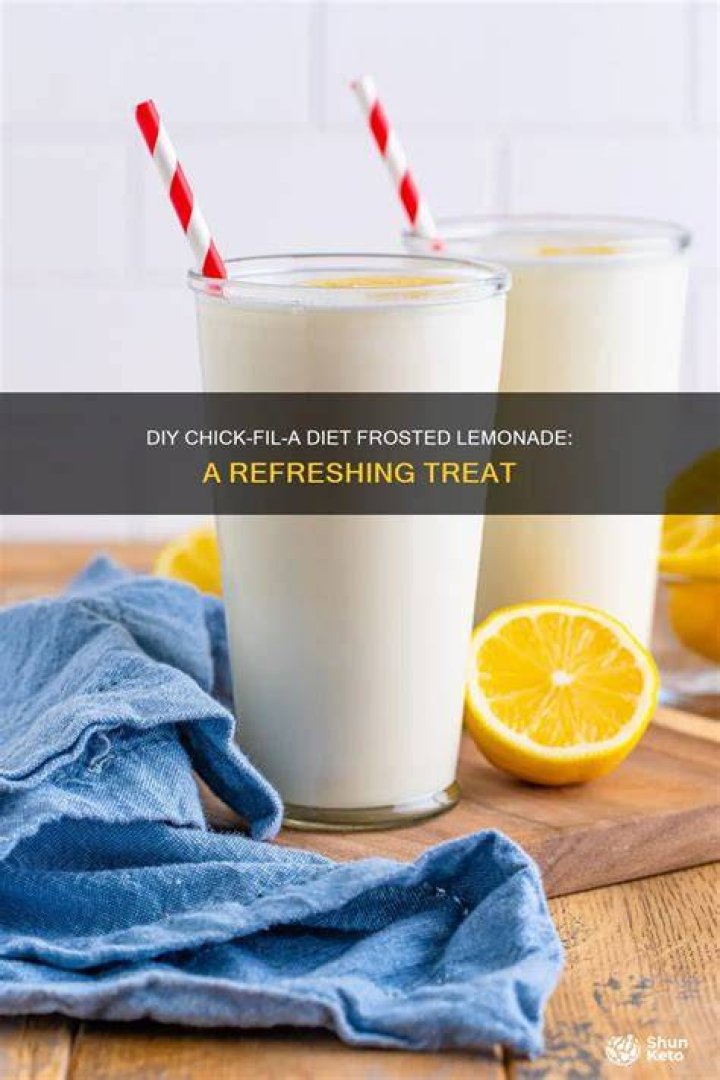 What’s the difference between Chick Fil lemonade and diet lemonade?
