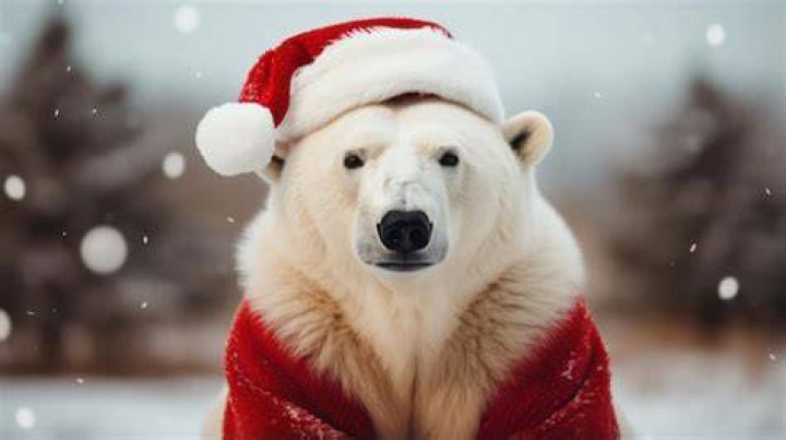 Where was the polar bear scene filmed in The Santa Clause?