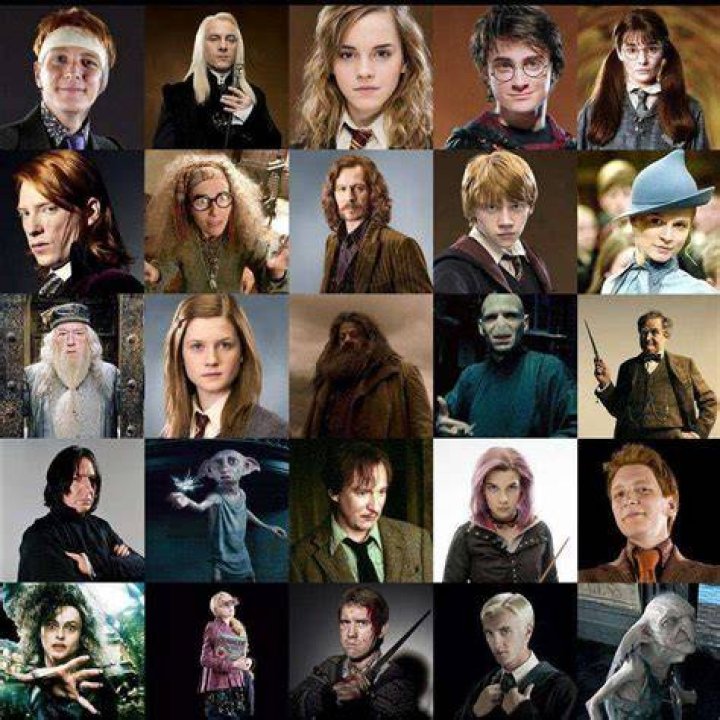 Who are the 10 main characters in Harry Potter?