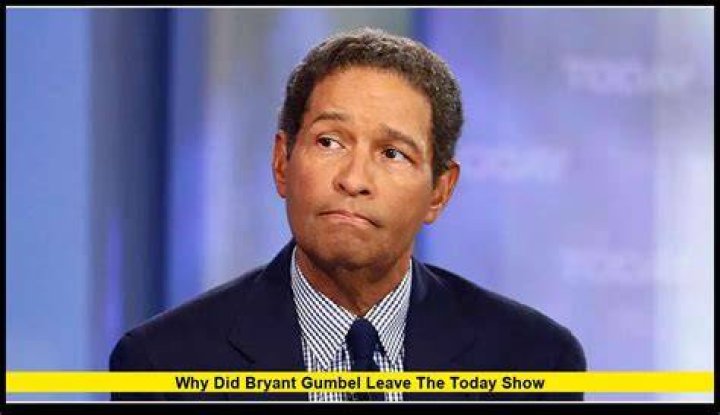 Why was Bryant Gumbel fired from the Today show?